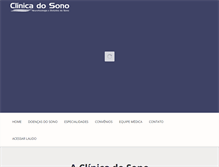 Tablet Screenshot of clinicadosonorj.com.br